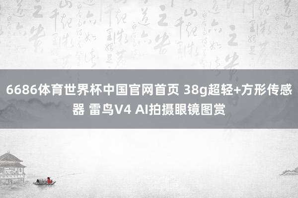 6686体育世界杯中国官网首页 38g超轻+方形传感器 雷鸟V4 AI拍摄眼镜图赏