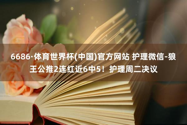 6686·体育世界杯(中国)官方网站 护理微信-狼王公推2连红近6中5！护理周二决议