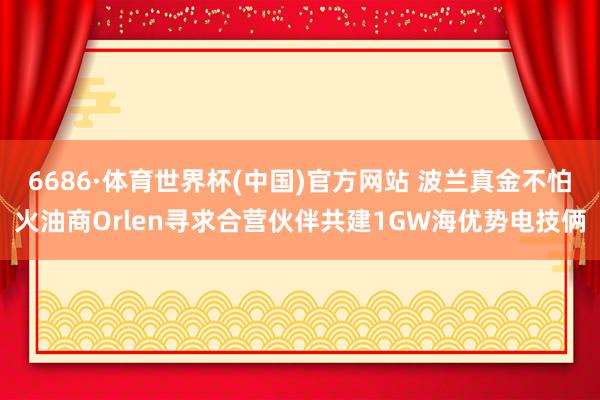 6686·体育世界杯(中国)官方网站 波兰真金不怕火油商Orlen寻求合营伙伴共建1GW海优势电技俩