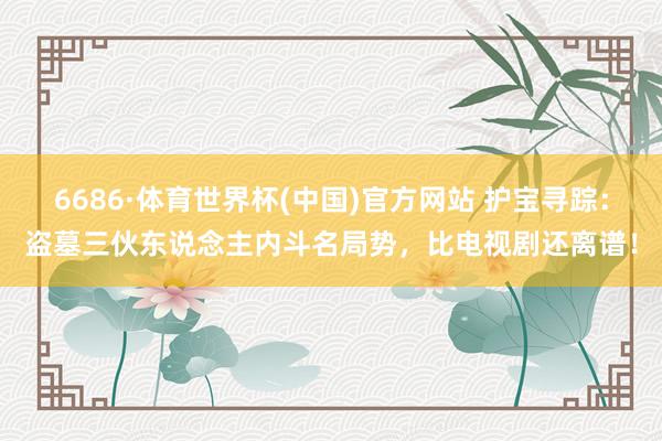 6686·体育世界杯(中国)官方网站 护宝寻踪：盗墓三伙东说念主内斗名局势，比电视剧还离谱！